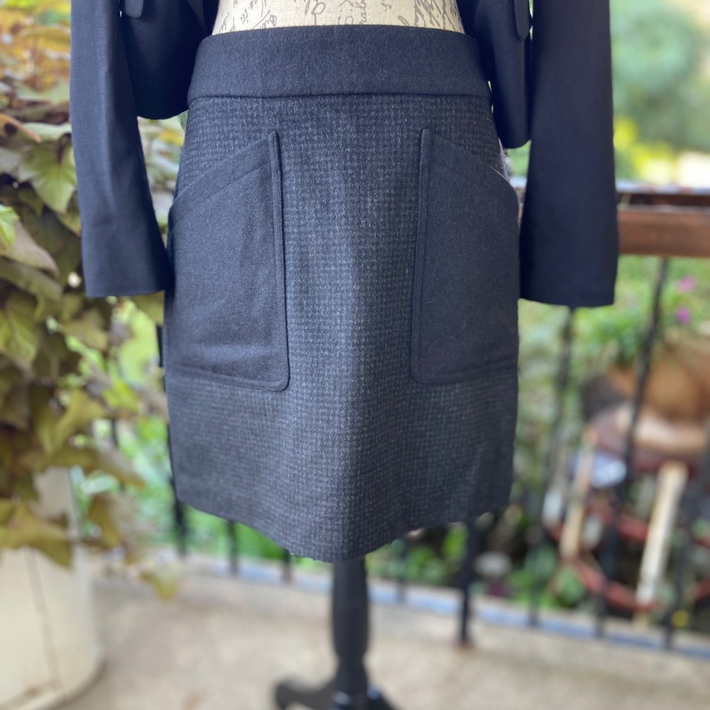 J. Crew wool mini skirt